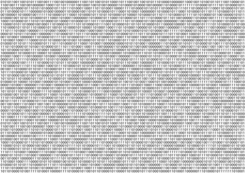 Het binaire codescherm vector illustratie