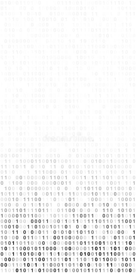 Het binaire codescherm vector illustratie