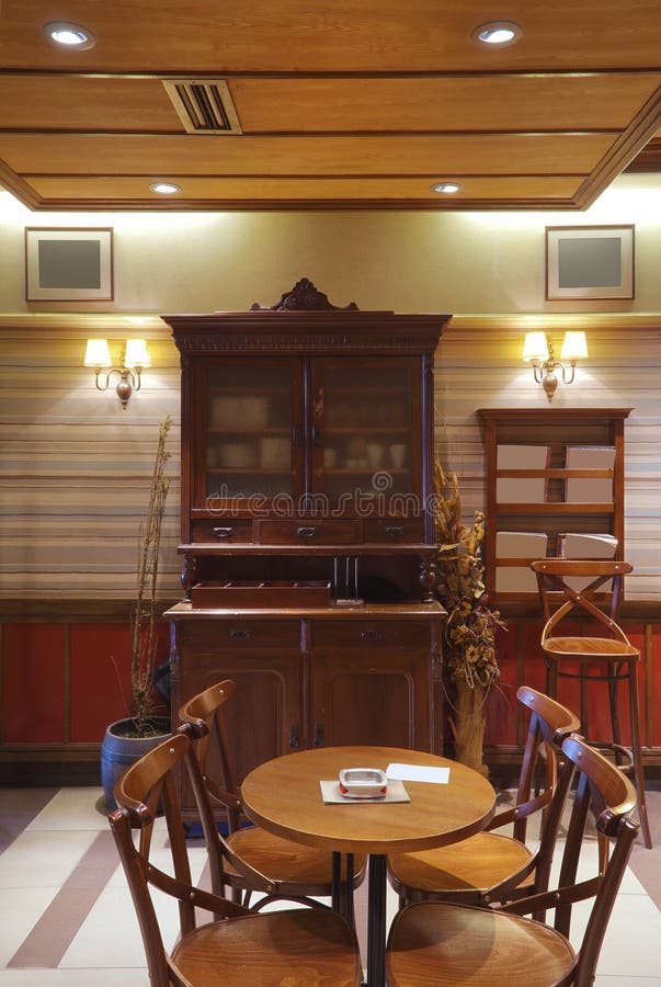 Café Interieur royalty-vrije stock fotografie