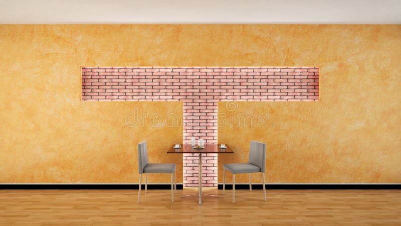 Het binnenlandse teruggeven van een bar stock illustratie Het binnenlandse teruggeven van een bar stock illustratie