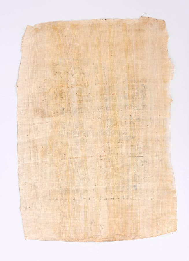 Het bladdocument van de papyrus stock afbeelding Het bladdocument van de papyrus stock afbeelding