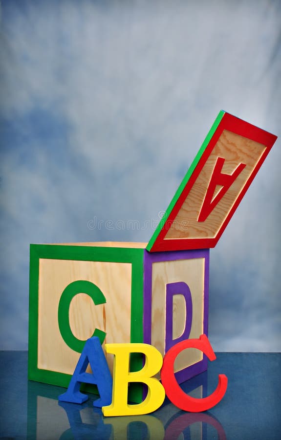 ABC-Alfabetblok royalty-vrije stock afbeelding