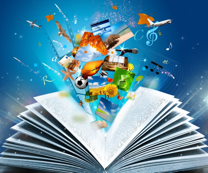 Het boek van de fantasie royalty-vrije illustratie Het boek van de fantasie royalty-vrije illustratie
