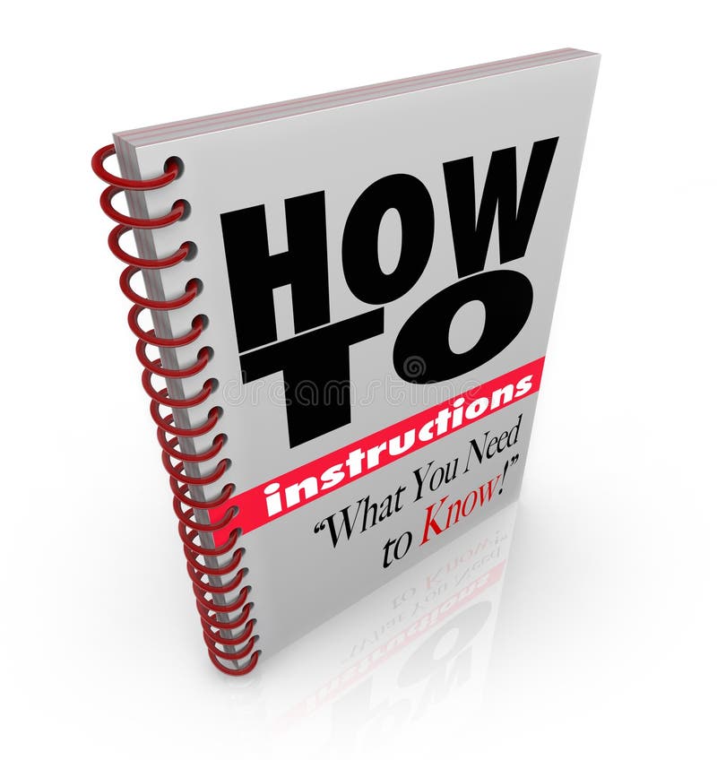 Het Boek van de instructie hoe te om Hand het zelf te doen stock illustratie Het Boek van de instructie hoe te om Hand het zelf te doen stock illustratie