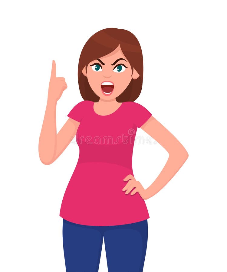 Het boze jonge vrouw schreeuwen Boze gekke vrouw die en het schreeuwen gekke tonende woede schreeuwen vector illustratie Het boze jonge vrouw schreeuwen Boze gekke vrouw die en het schreeuwen gekke tonende woede schreeuwen vector illustratie