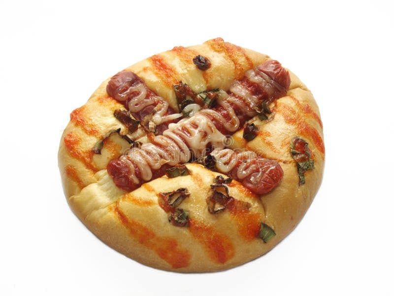 Het Broodje van de pizza royalty-vrije stock fotografie Het Broodje van de pizza royalty-vrije stock fotografie