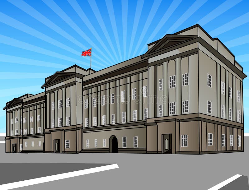 Het Buckingham Palace vector illustratie Het Buckingham Palace vector illustratie