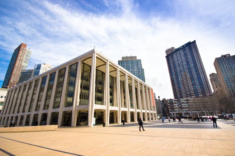 NEW YORK CITY - MAR. 9: The Lincoln Center Plaza in NYC seen on Mar. 9, 2012. Lincoln Ctr. is home to the Metropolitan Opera, NYC Ballet, NY Philharmonic, Avery Fisher Hall and the Juilliard School. NEW YORK CITY - MAR. 9: The Lincoln Center Plaza in NYC seen on Mar. 9, 2012. Lincoln Ctr. is home to the Metropolitan Opera, NYC Ballet, NY Philharmonic, Avery Fisher Hall and the Juilliard School.