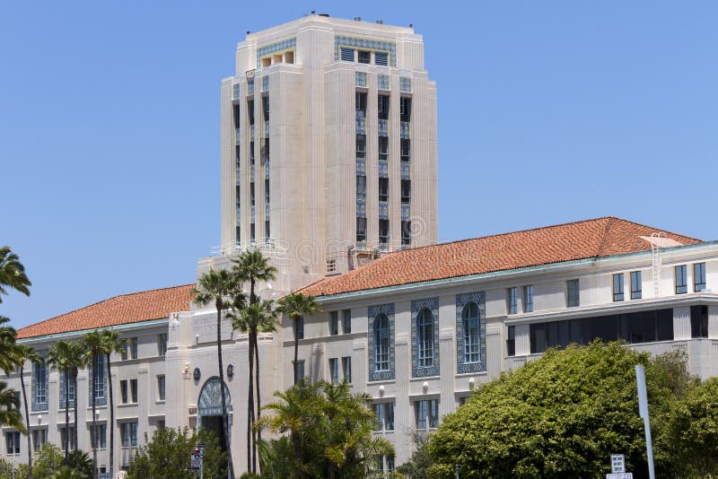 Het Centrum van de Stad en van de Provincie van San Diego royalty-vrije stock afbeeldingen Het Centrum van de Stad en van de Provincie van San Diego royalty-vrije stock afbeeldingen