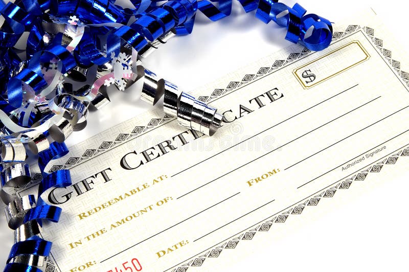 Het Certificaat van de gift stock foto's Het Certificaat van de gift stock foto's
