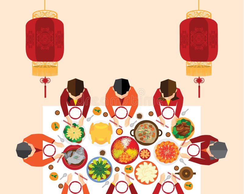 Het Chinese Diner van de Nieuwjaarbijeenkomst