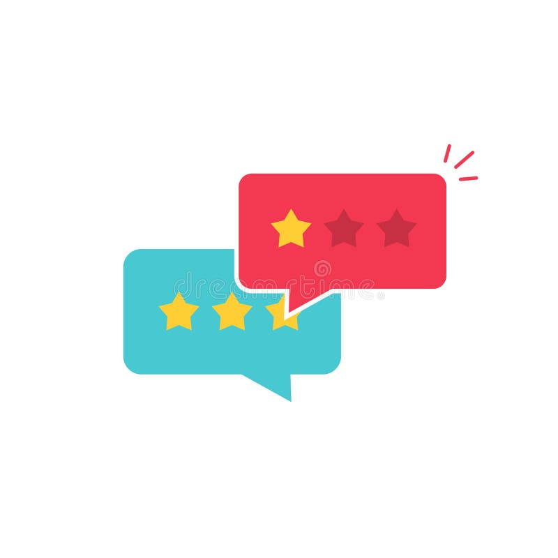 Het communicatie van het klantenoverzicht vectorsymbool, concept van koppelt, huldeblijken, online onderzoek terug, die sterren s stock illustratie Het communicatie van het klantenoverzicht vectorsymbool, concept van koppelt, huldeblijken, online onderzoek terug, die sterren s stock illustratie