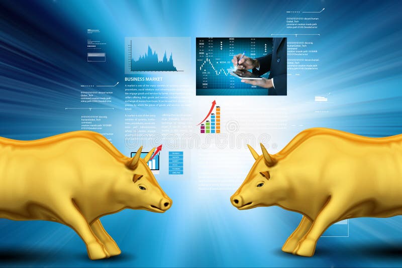 Het concept van de effectenbeursgroei stock illustratie Het concept van de effectenbeursgroei stock illustratie