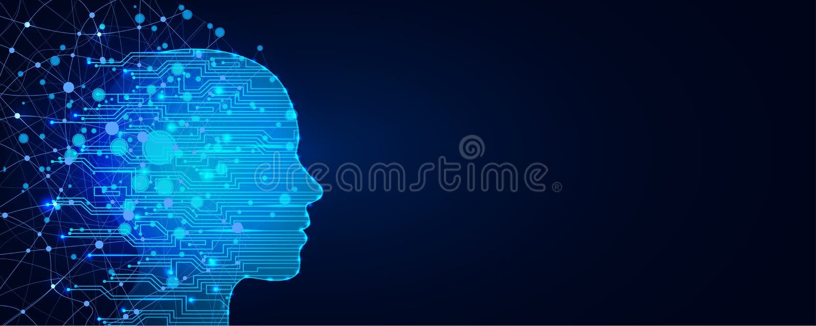 Het concept van de kunstmatige intelligentie De virtuele achtergrond van het technologieweb Machine het leren en cyber van de men Het concept van de kunstmatige intelligentie De virtuele achtergrond van het technologieweb Machine het leren en cyber van de men