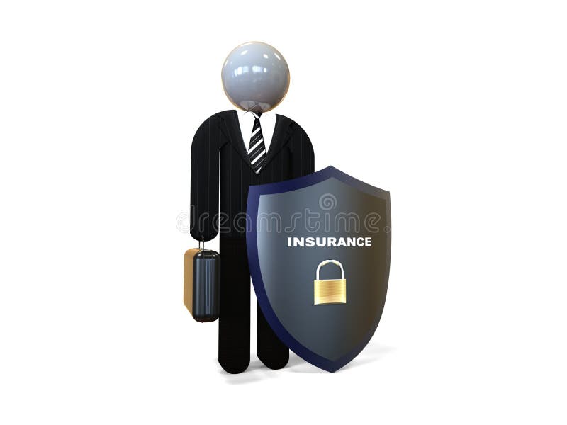 Verzekeringsagent concept vector illustratie