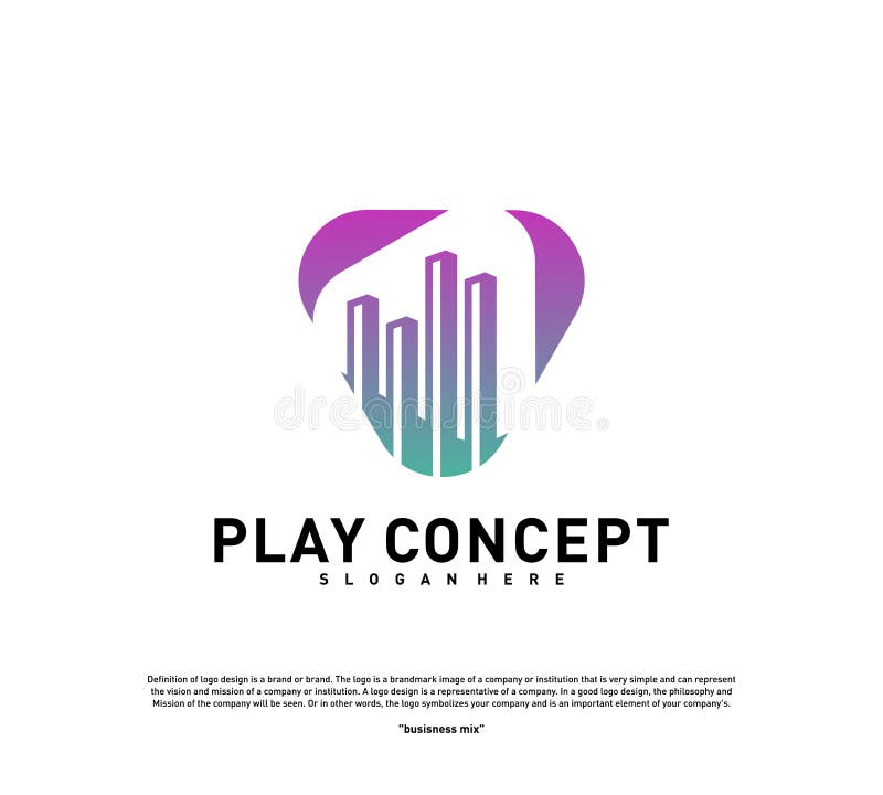 Het concept van het het embleemontwerp van spelmedia city De vector van het het embleemmalplaatje van het Statsspel Pictogramsymb vector illustratie Het concept van het het embleemontwerp van spelmedia city De vector van het het embleemmalplaatje van het Statsspel Pictogramsymb vector illustratie