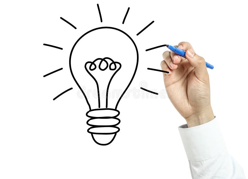 Het concept van het de bolidee van de zakenmantekening stock afbeeldingen Het concept van het de bolidee van de zakenmantekening stock afbeeldingen