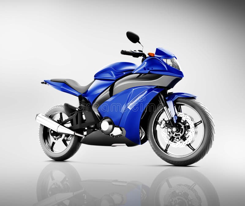 Het Concept Van Het De Motorvoertuig Van De Brandlessmotorfiets Stock