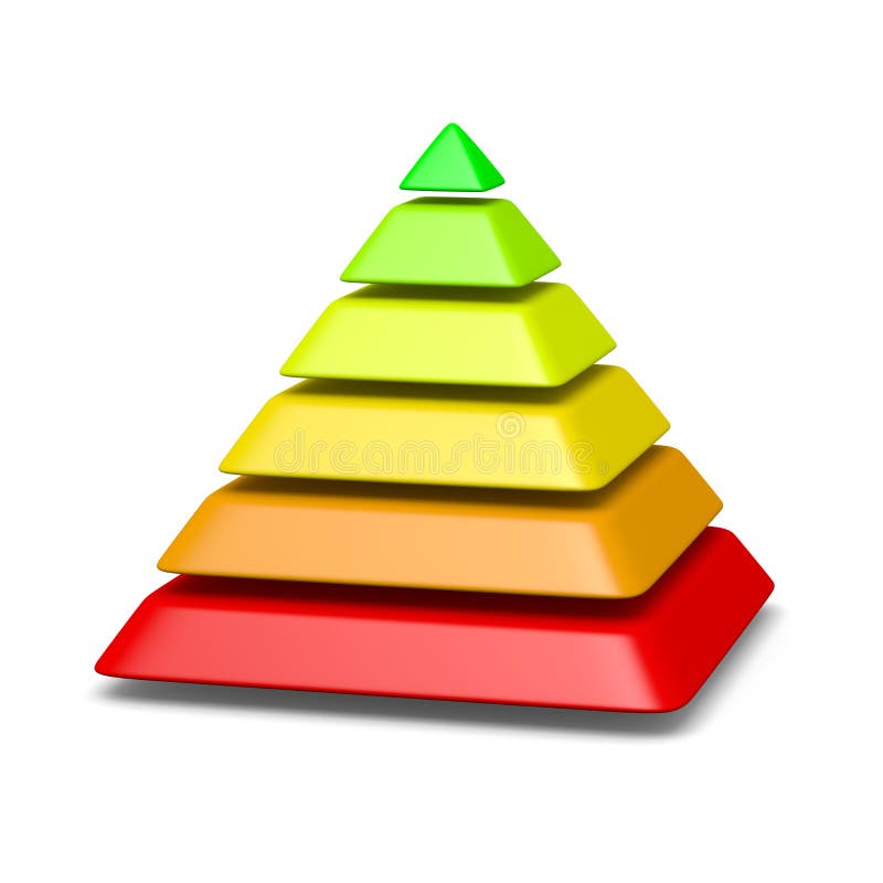 Het concept van het de structuurmilieu van de 6 niveauspiramide