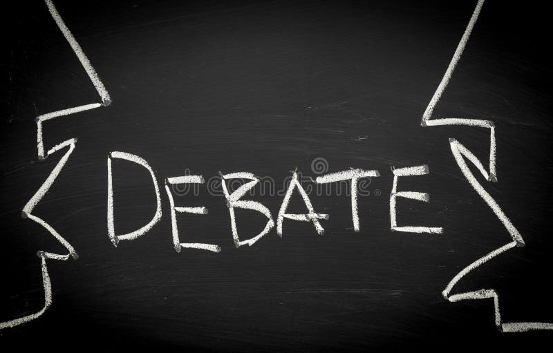 Het concept van het debat stock fotografie Het concept van het debat stock fotografie