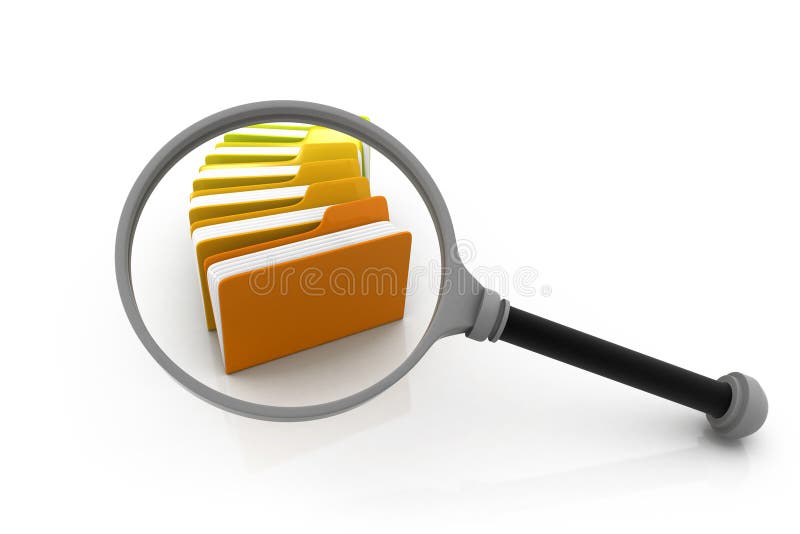 Het concept van het omslagonderzoek stock illustratie