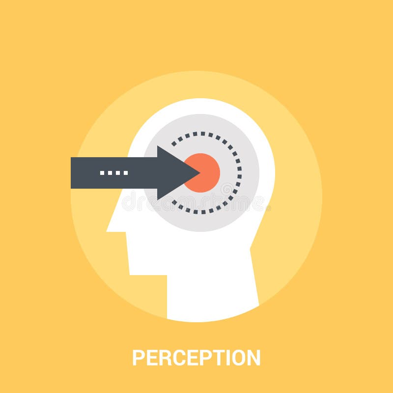 Het concept van het waarnemingspictogram vector illustratie Het concept van het waarnemingspictogram vector illustratie