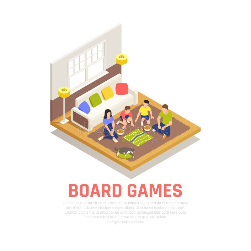 Het Concept van raadsspelen stock illustratie Het Concept van raadsspelen stock illustratie