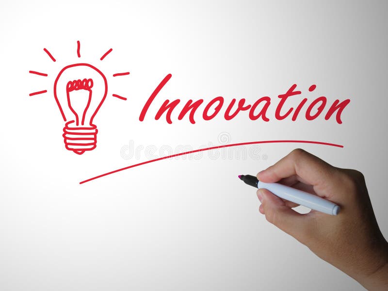 Innovation concept icon means creation using revolutionary ideas. improvement and creativity in a product - 3d illustration. Innovation concept icon means creation using revolutionary ideas. improvement and creativity in a product - 3d illustration