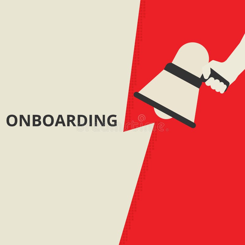 Het conceptuele het schrijven tonen Onboarding vector illustratie Het conceptuele het schrijven tonen Onboarding vector illustratie