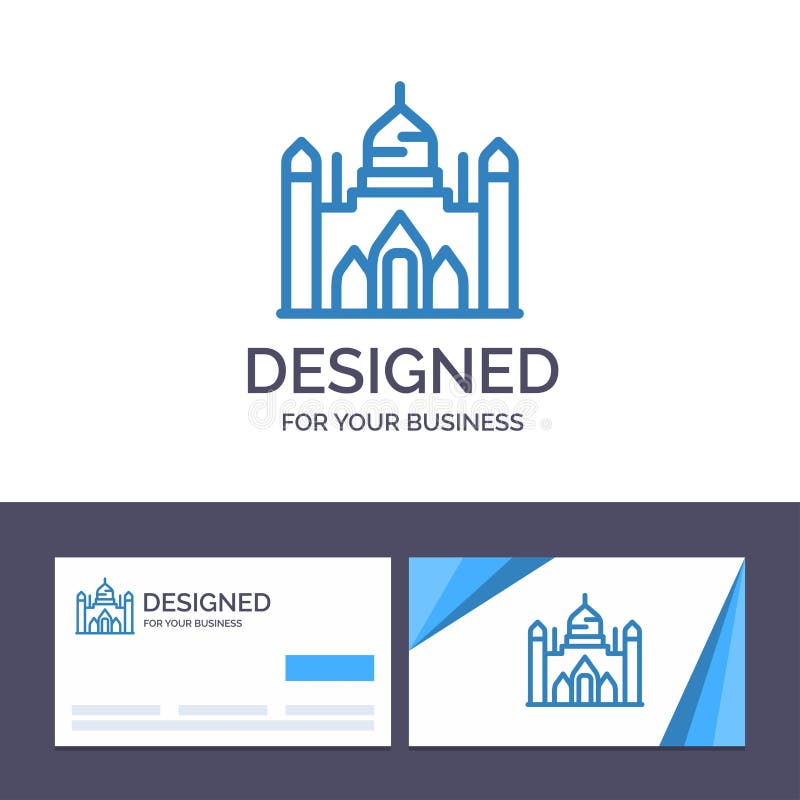 Het creatieve Visitekaartje en Embleemfort van malplaatjeaurangabad, Bangladesh, Dhaka, de Vectorillustratie van Lalbagh stock illustratie Het creatieve Visitekaartje en Embleemfort van malplaatjeaurangabad, Bangladesh, Dhaka, de Vectorillustratie van Lalbagh stock illustratie