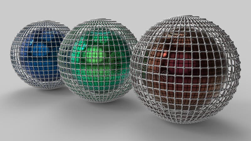 het 3d teruggeven Abstracte 3d vormen stock illustratie het 3d teruggeven Abstracte 3d vormen stock illustratie