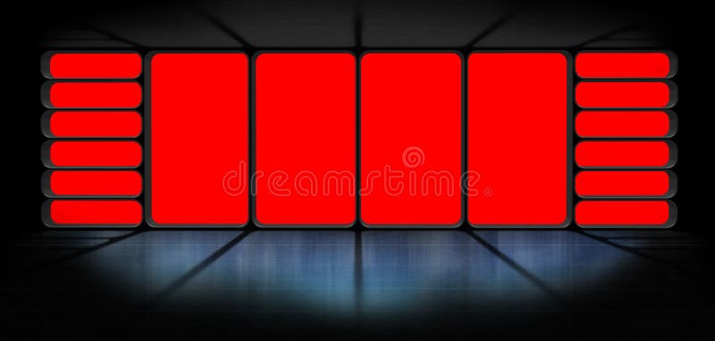 3D-weergave van een observatorium ruimtestation royalty-vrije illustratie