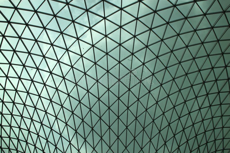 Het dak van British Museum stock fotografie Het dak van British Museum stock fotografie
