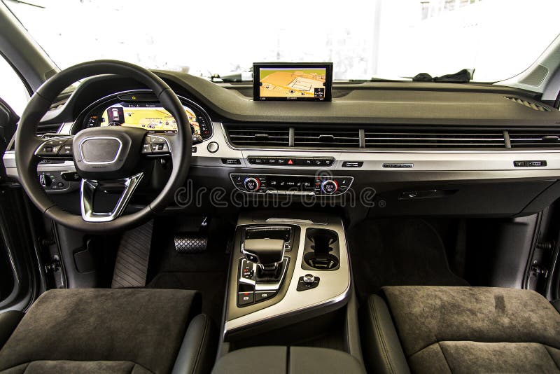 Het dashboard van de auto stock fotografie Het dashboard van de auto stock fotografie
