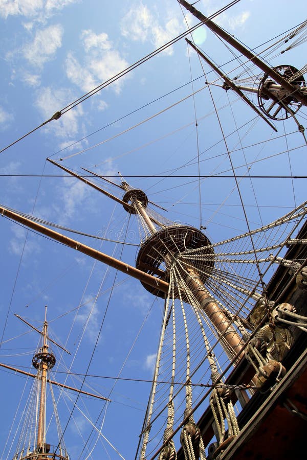 Het deel van het schip met de mast