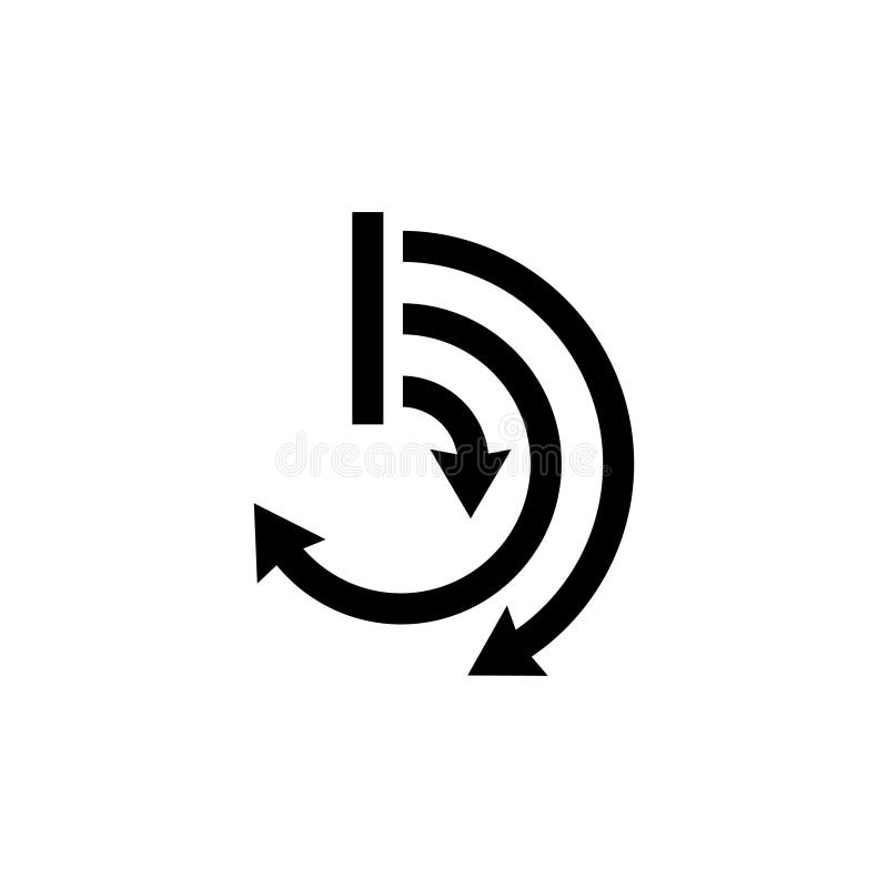 Het Diagram van de cycluspijl, de Grafiek Vlak Vectorpictogram van de Presentatie Geometrisch Grafiek royalty-vrije illustratie Het Diagram van de cycluspijl, de Grafiek Vlak Vectorpictogram van de Presentatie Geometrisch Grafiek royalty-vrije illustratie