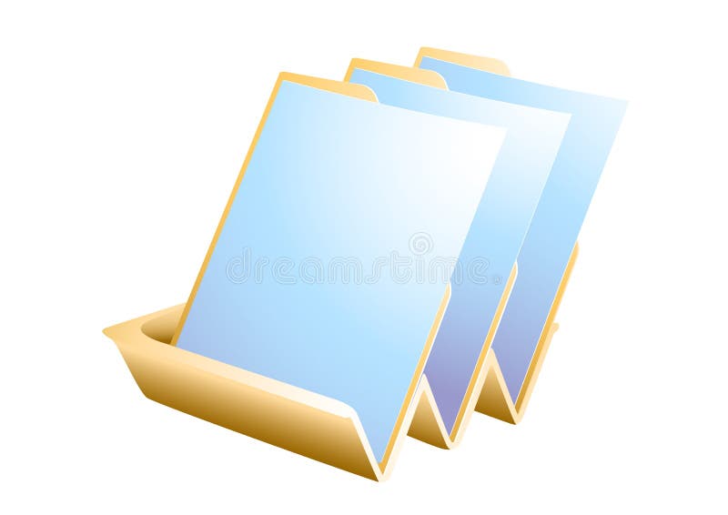Het dienblad van het document vector illustratie Het dienblad van het document vector illustratie