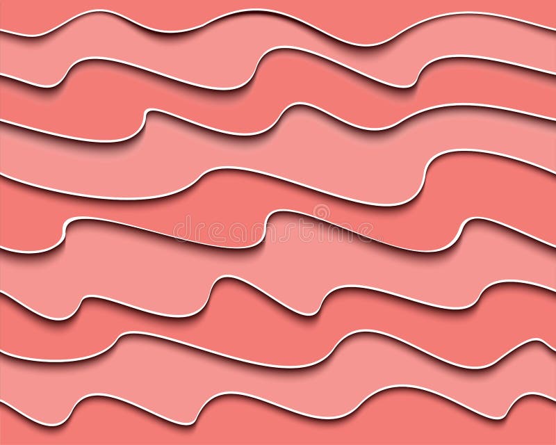 Het document sneed naadloos patroon Abstracte roze golvenachtergrond Vector illustratie royalty-vrije illustratie Het document sneed naadloos patroon Abstracte roze golvenachtergrond Vector illustratie royalty-vrije illustratie