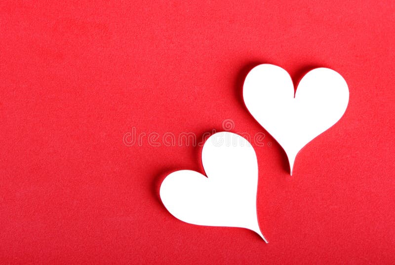 Het document van de valentijnskaart harten