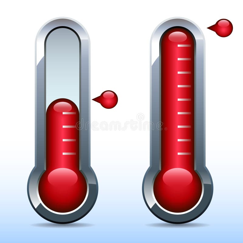 Het doelthermometer van Fundraiser stock illustratie Het doelthermometer van Fundraiser stock illustratie