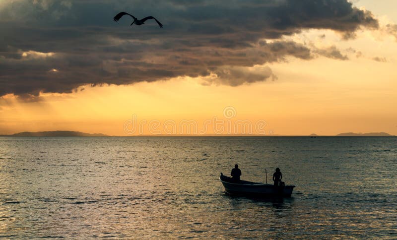 Vissersdorp Tarcoles - Costa Rica stock afbeeldingen