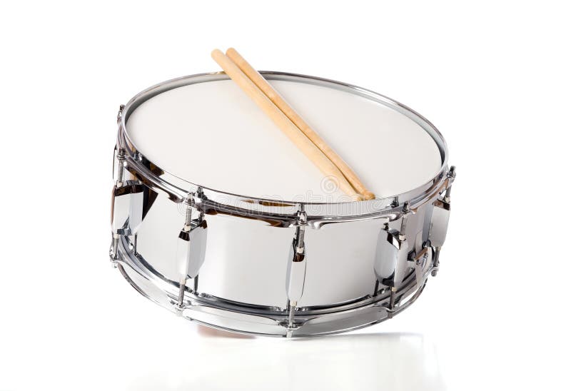 Het Drumstel van de strik met Stokken stock afbeelding Het Drumstel van de strik met Stokken stock afbeelding