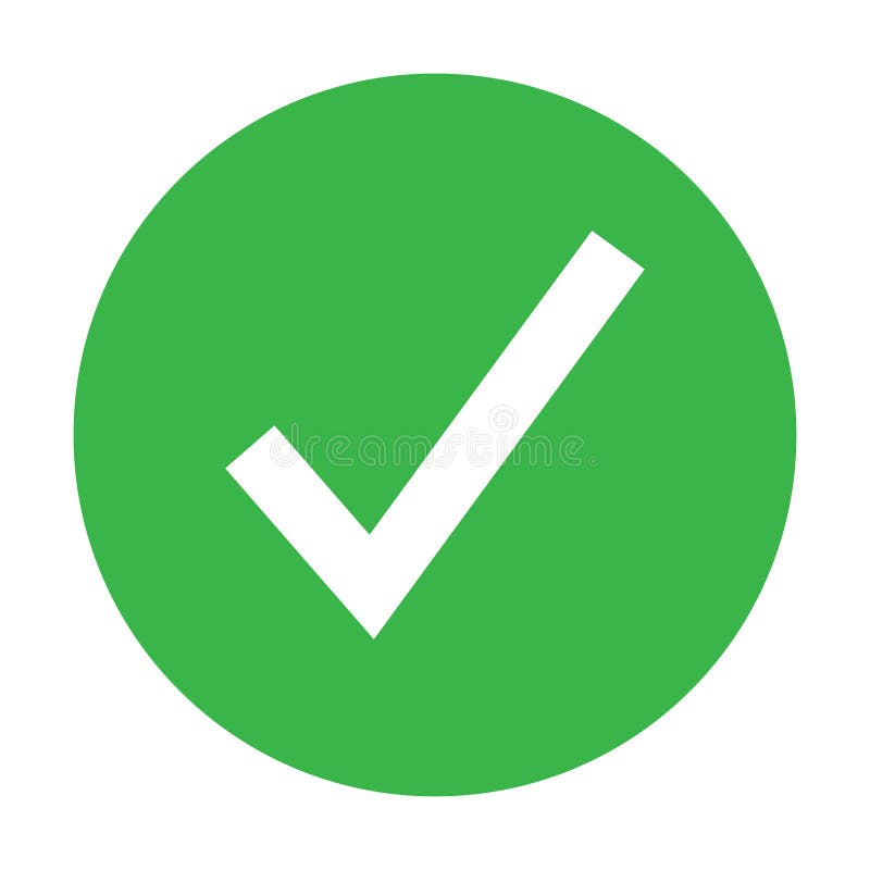 Het duidelijke pictogram tonen ja of geen kleur stock illustratie Het duidelijke pictogram tonen ja of geen kleur stock illustratie