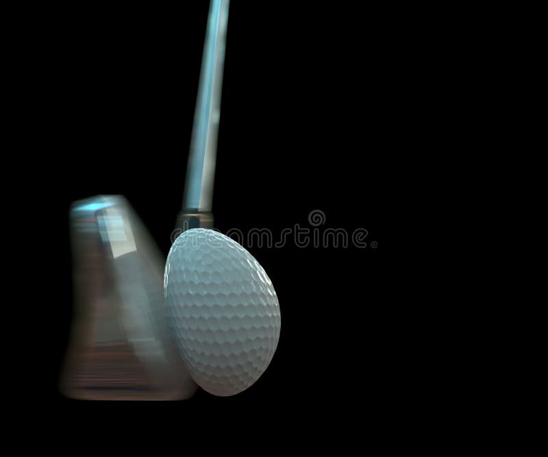 Het Effect van de golfbal stock afbeelding Het Effect van de golfbal stock afbeelding