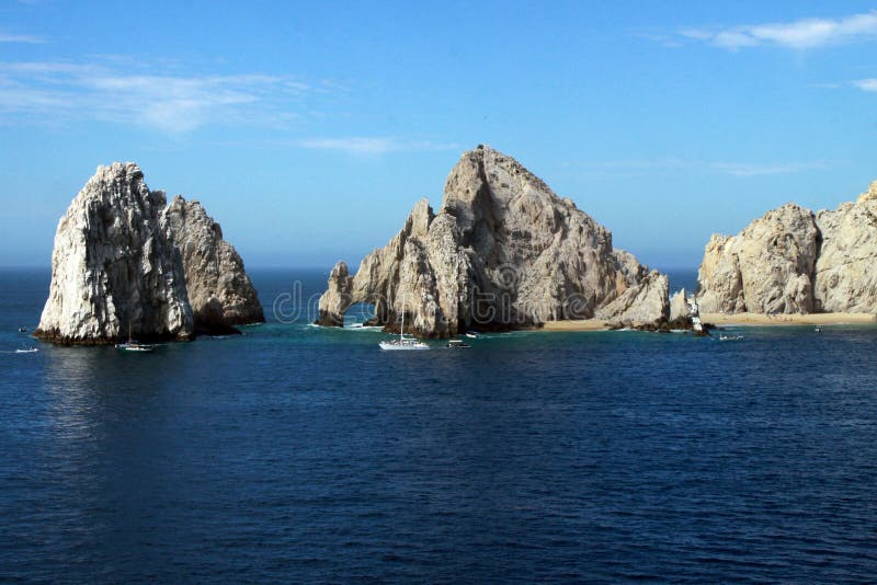 Het Eind Cabo San Lucas Mexico van het land stock afbeelding Het Eind Cabo San Lucas Mexico van het land stock afbeelding