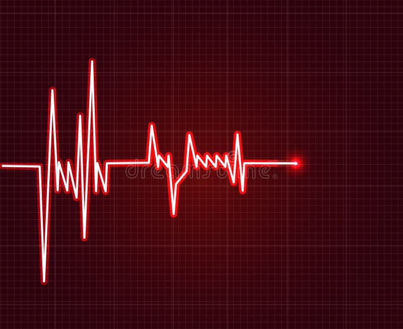Elektrocardiogram, hartslag. Pulsicoon stock illustratie