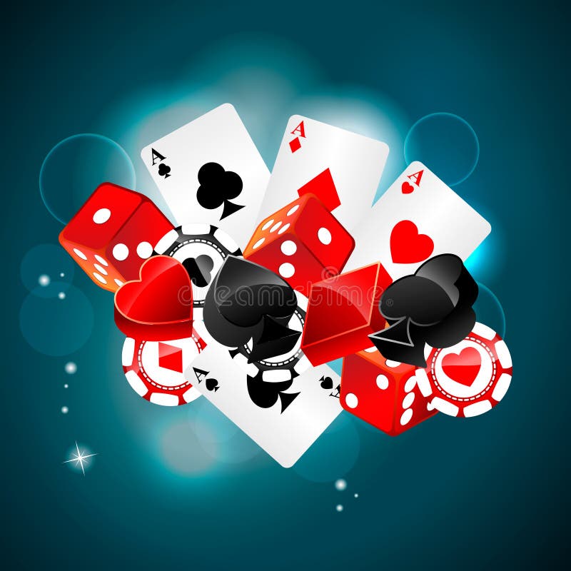 Het element van de casinospeelkaart royalty-vrije illustratie Het element van de casinospeelkaart royalty-vrije illustratie