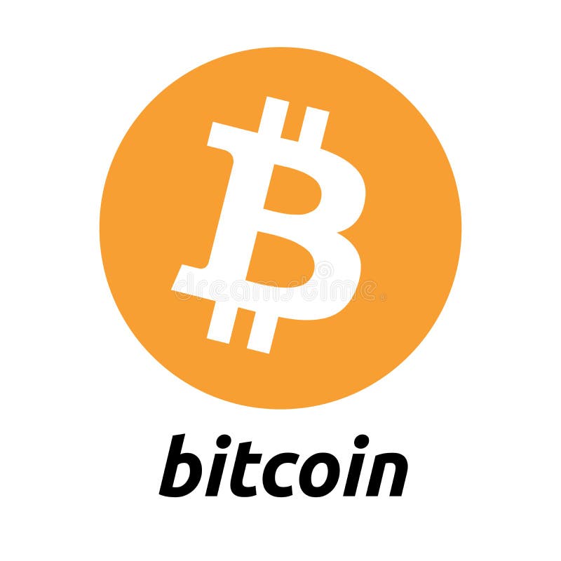 Bitcoin cryptocurrency logo, gouden achtergrond vector illustratie