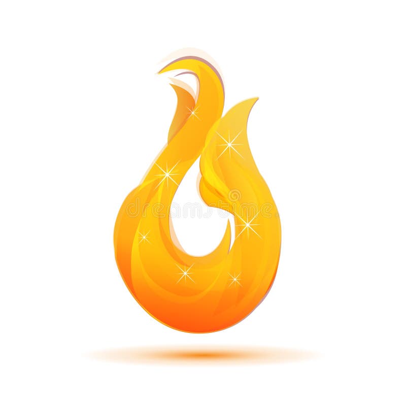 Fire and flames shine logo vector illustration image vector template icon background card business. Fire and flames shine logo vector illustration image vector template icon background card business