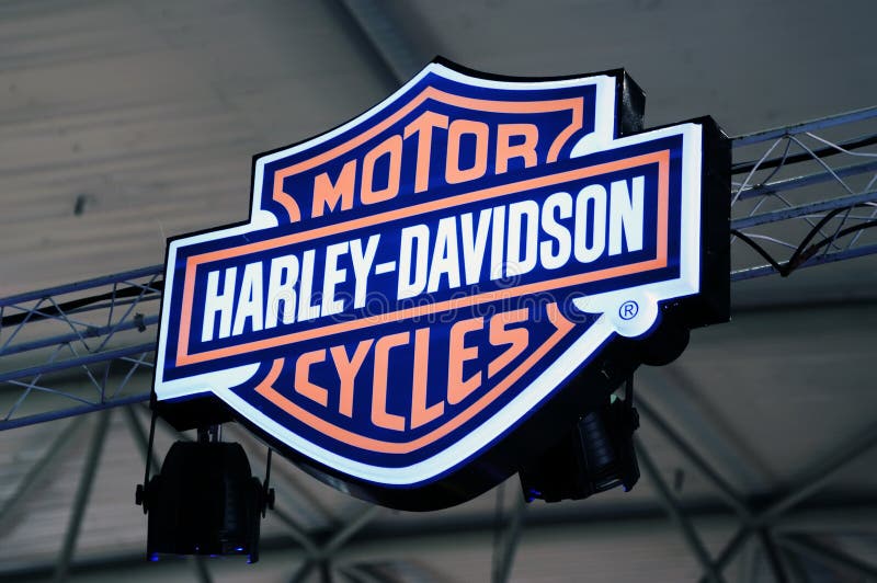 Het embleem van Davidson van Harley royalty-vrije stock foto's Het embleem van Davidson van Harley royalty-vrije stock foto's
